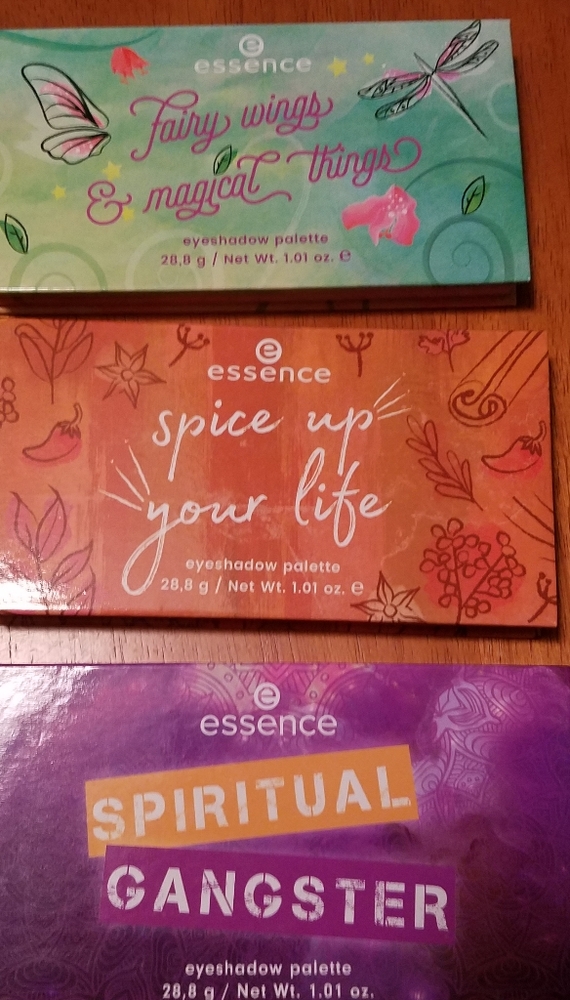 Three Essence eyeshadow palettes